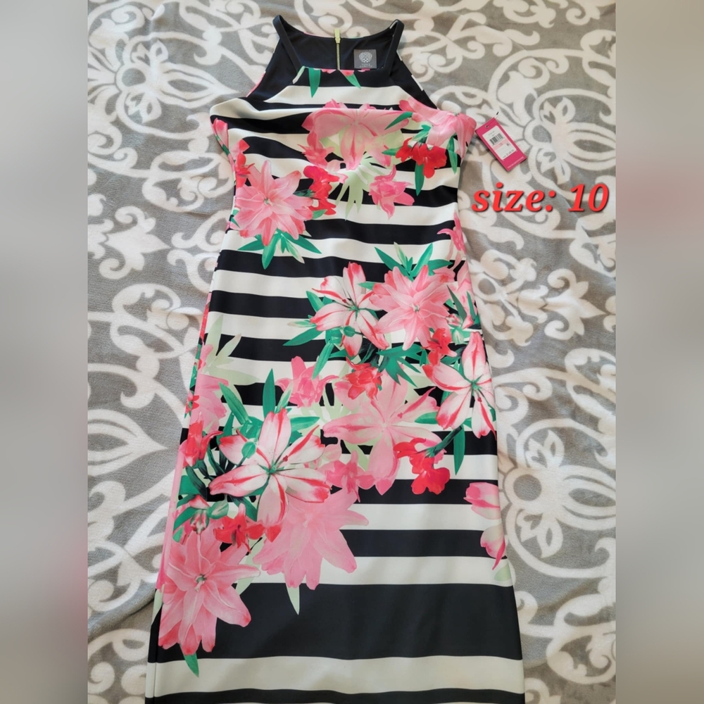 Floral Striped Dress